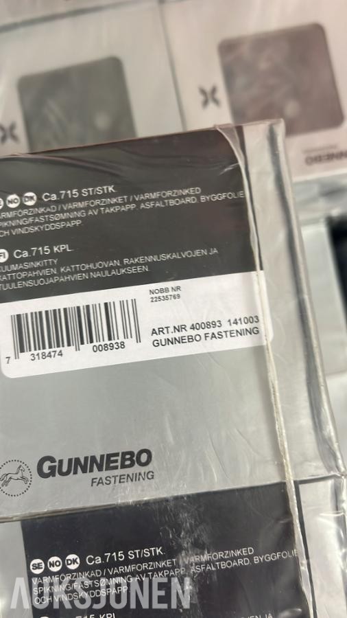 nytt - Gunnebo spiker/festemateriale - 570 pk